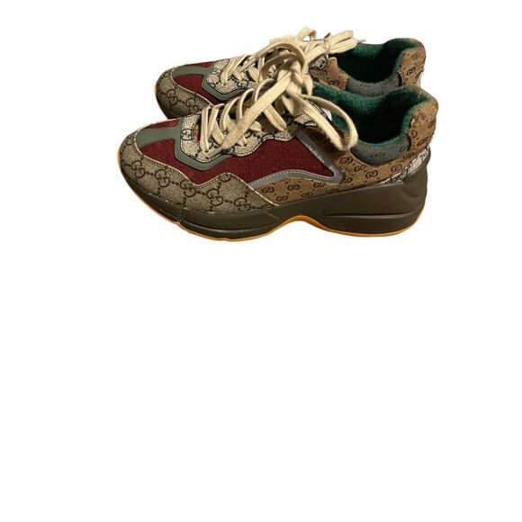 Gucci Rhyton Brick Red Sneaker - Picture 1 of 9